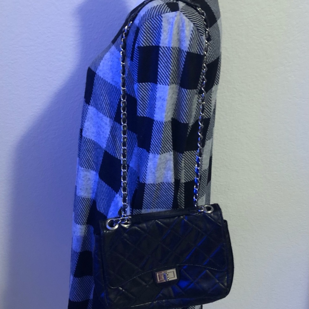 Black Faux Leather Bag - Picture 5 of 8